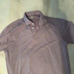 Rhoback Men's Striped Polo Shirt - Purple